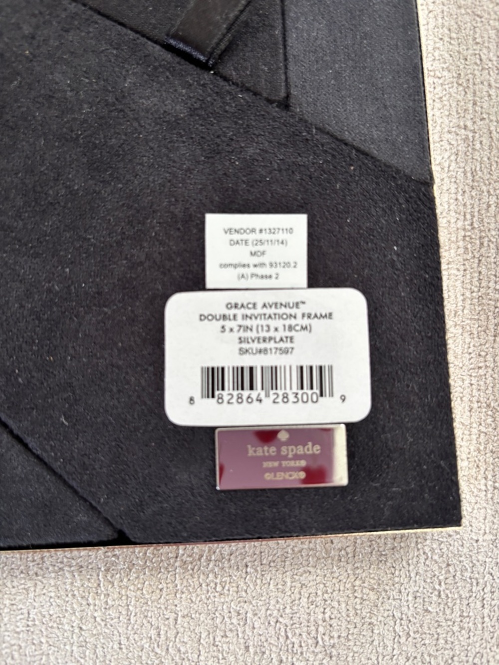 kate spade Silver Mirrored Double Picture Frame with Bow Accent - Picture 3 of 6